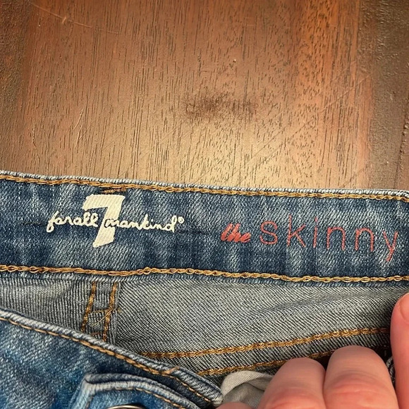 7 for all mankind girls the skinny jeans size 8 - Picture 2 of 5